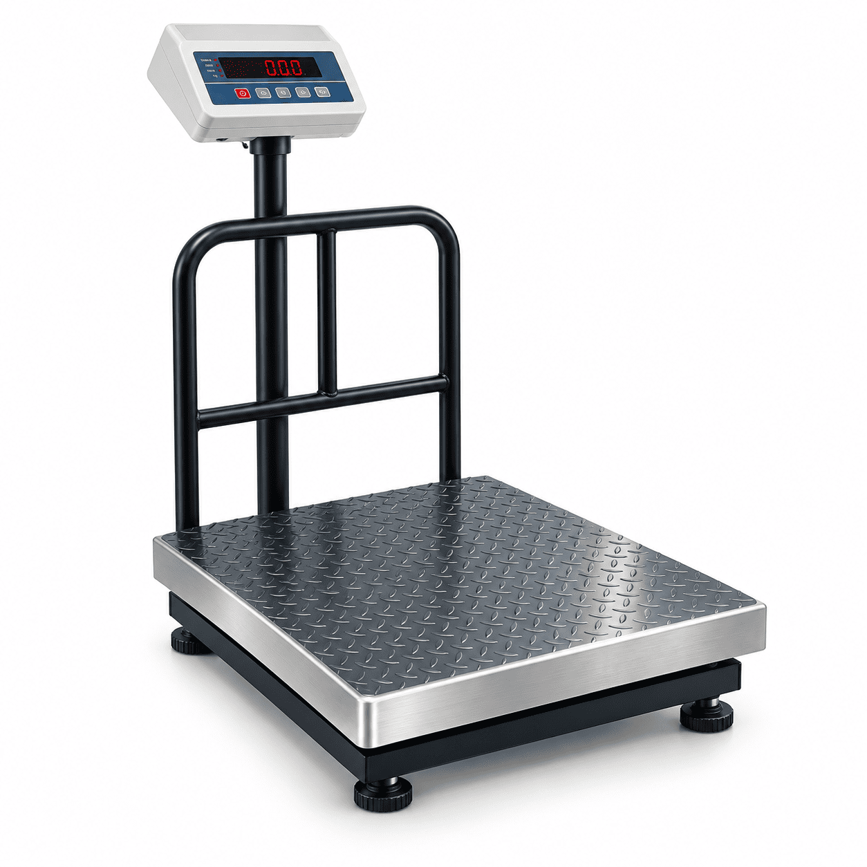 Industrial platform weighing scale for goods and materials